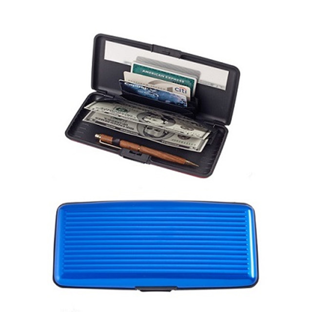 Ntxiv Loj RFID Aluminium Card Case