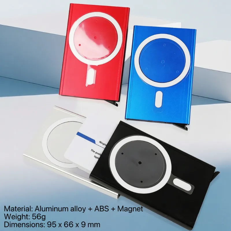 Magnetic Aluminium Auto Pop-Up Card Holder