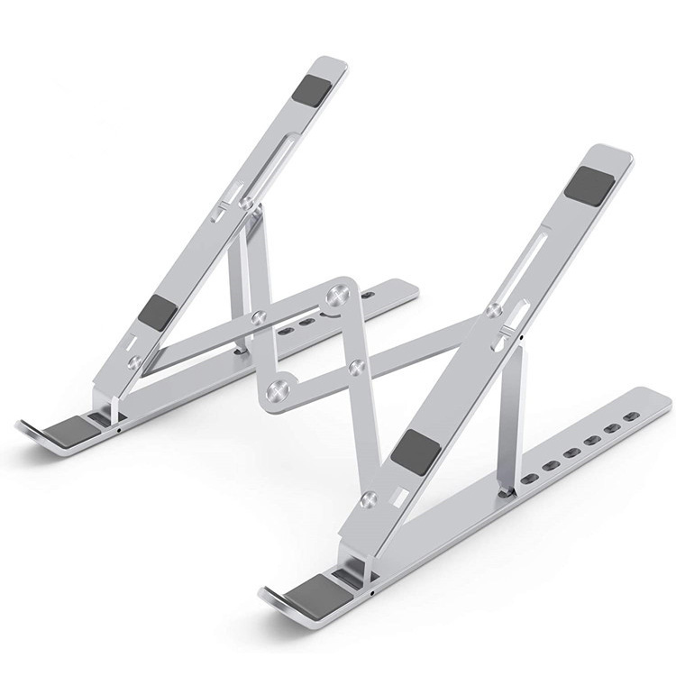 Multi-txoj hauj lwm Adjustable Laptop Stand Foldable Aluminium Computer Holder