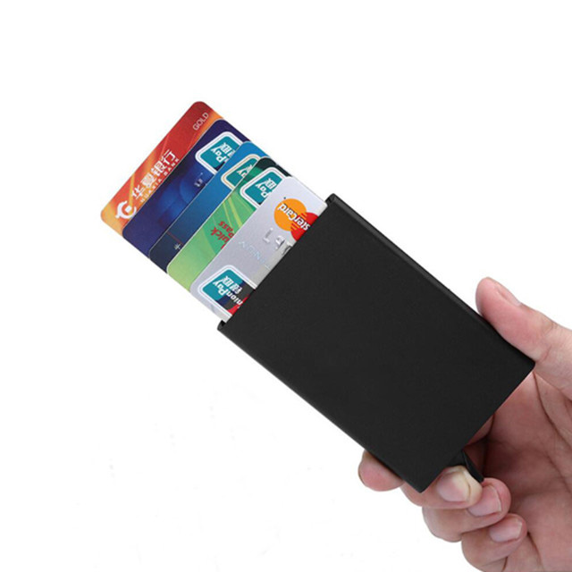 Tsis Siv Neeg Pop Up Aluminium Credit Card Holder