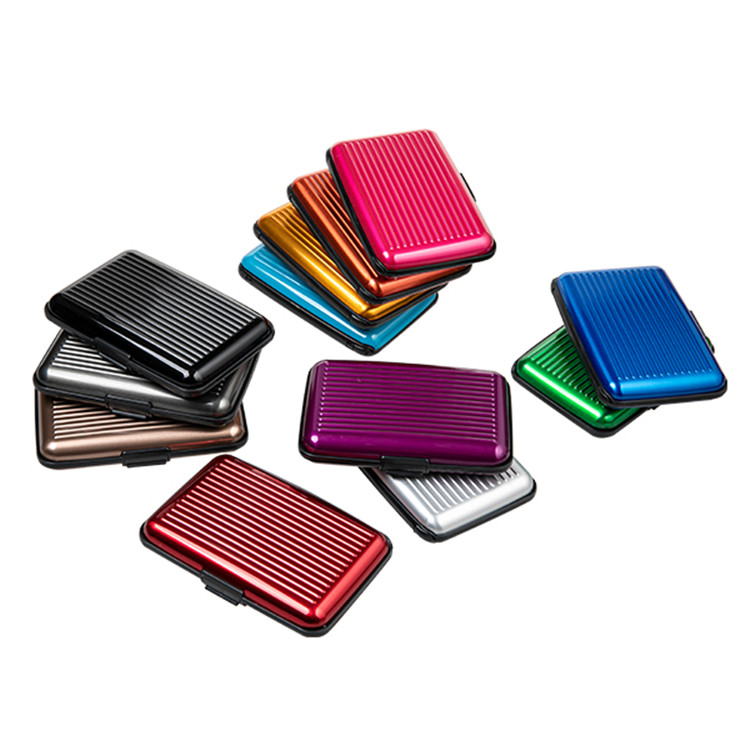 RFID Blocking Aluminium Solid Color Card Case