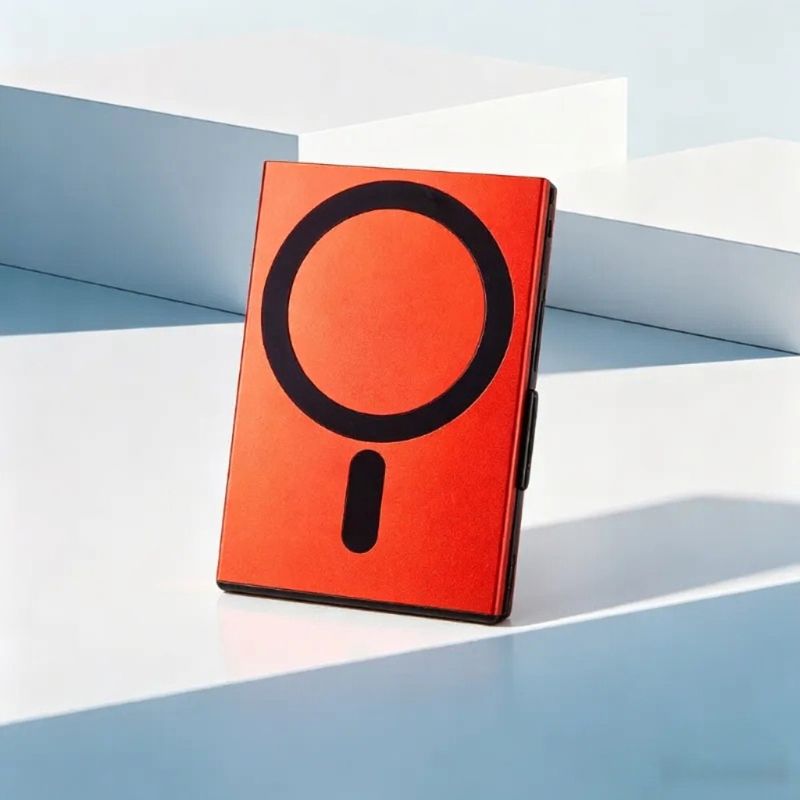 Ultra-Thin Aluminium Magnetic Auto Pop-Up Card Holder